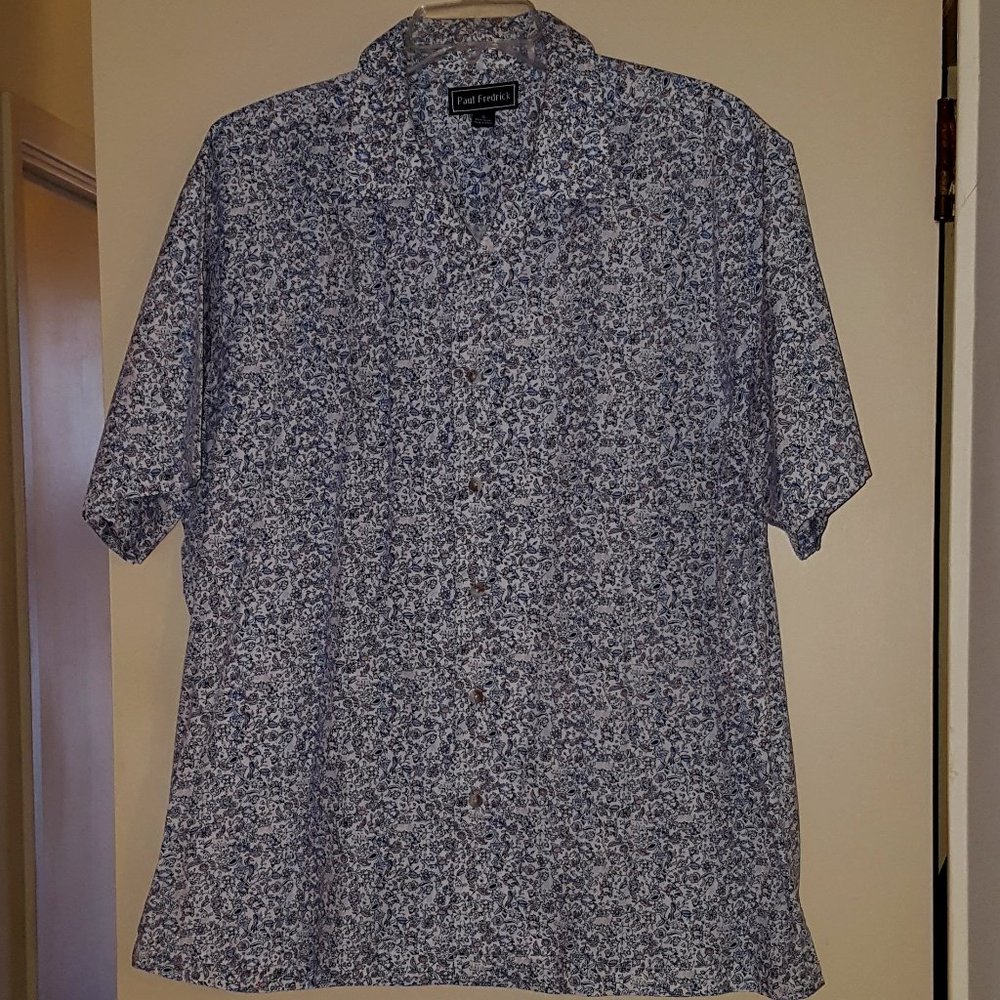 Men's Paul Fredrick button-down cotton shirt XL